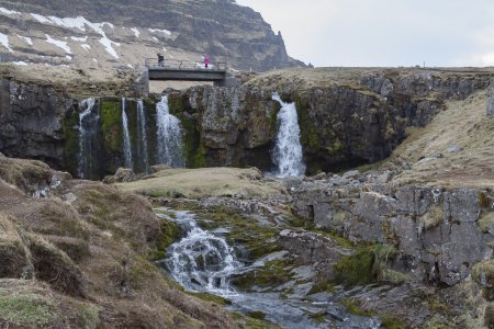 De Kirkjufell watervallen