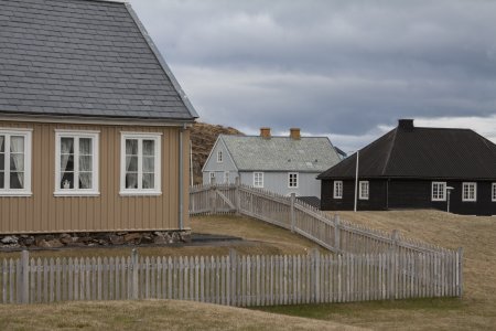 Typische houten huisjes