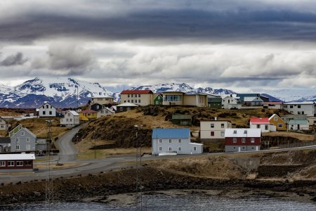 Het vissersdorp Stykkisholmur