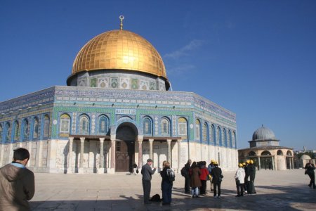 De Dome of the Rock is het gebedshuis voor vrouwen