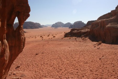 Het uitzicht vanaf het huis van Lawrence of Arabia