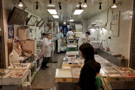Winkeltje op de Nishiki markt