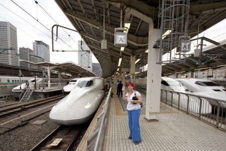 Syl bij een aantal Shinkansen treinen