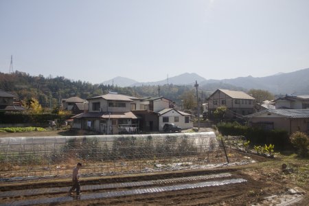 Het platte land nabij Mount Fuji