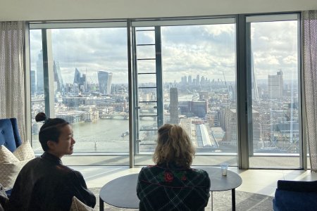 Uitzicht vanaf de 28ste etage in One Blackfriars