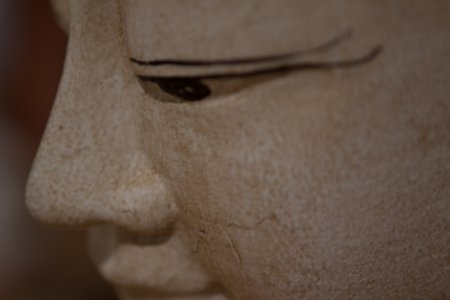 Buddha beeld in het Buddha Museum Traben Trarbach