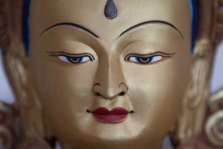 Buddha beeld in het Buddha Museum Traben Trarbach