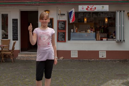 Lisa poseert in Bernkastel