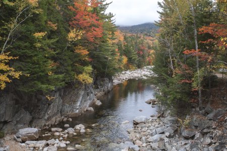 De rivier langs de Green Mountains