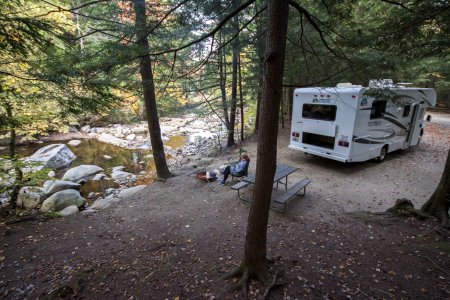 Fijne camping aan het water