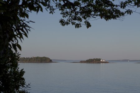 Uitzicht vanaf de camping in Rockport