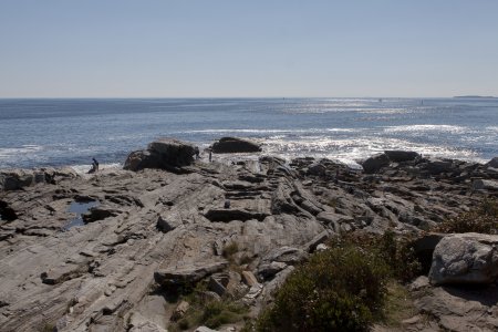 De ruige kust bij Pemaquid point