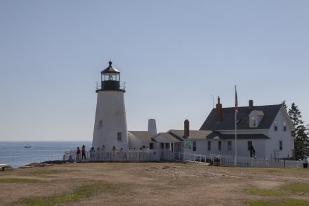 Het lighthouse van Pemaquid point