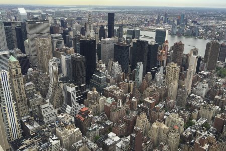 Uitzicht op Manhattan vanuit het Empire State Building
