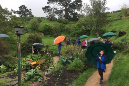 Ondanks de regen zag alles er toch mooi en vrolijk uit