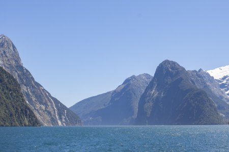 Mitre Peak is een kleine 1700 meter