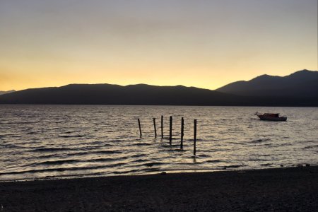 Sunset in Te Anau