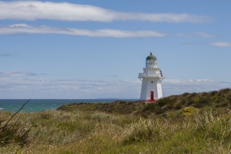 Een vuutorentje langs de mooie kust van de Catlins