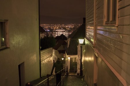 Bergen in de avond