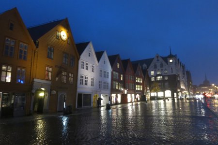 De typische gebouwen van Bryggen