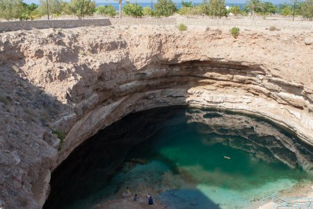 De Bahmah Sinkhole nabij Wadi Shab