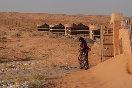 Bedoeïen vrouw Wahiba Sands