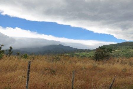 Wolken en mist in de bergen