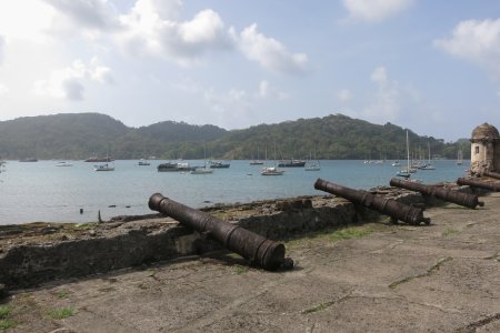 Kanonnen op het fort van Portobelo