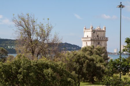 Uitzicht op de Belem tower