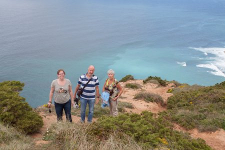 Wandeling langs de kust