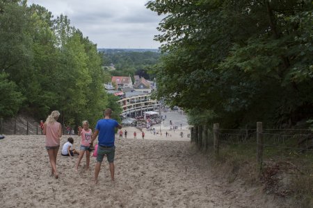 Het Klimduin is van bovenaf gezien best hoog