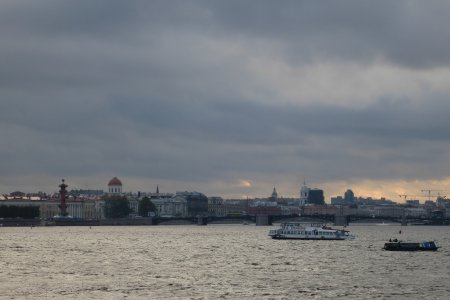 Uitzicht over de Neva