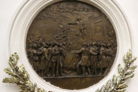 Plaquette van Lenin in de metro