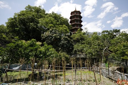 Mooie pagode in de Taroko kloof
