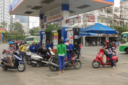 Geen auto te vinden op de tankstations