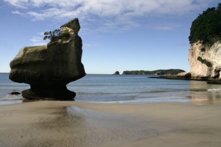 Strand bij Cathedral Cove