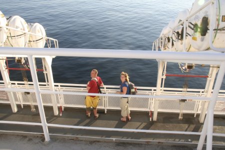 erik_en_syl_op_ferry_naarErik en Syl op de ferry naar Victoria
