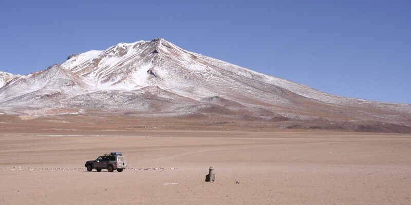 Een mooi en kaal stuk zuid Bolivia